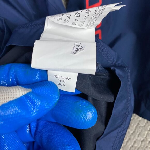 Boston Red Sox Full Zip Windbreaker Jacket Men's 2XL Majestic Blue Baseball XXL - Picture 10 of 13